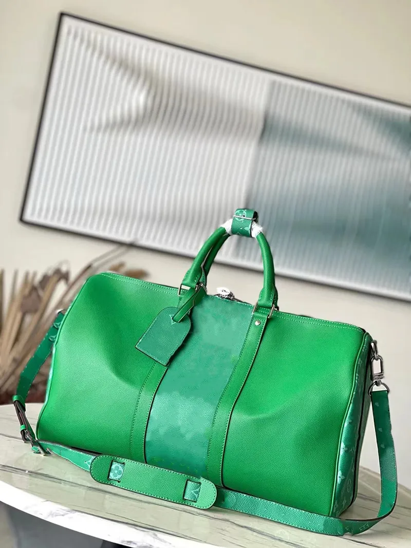 Nuovo designer Green Sports Duffel Bags di alta qualità Traveling Weekender Durante la notte Bagum di cabina