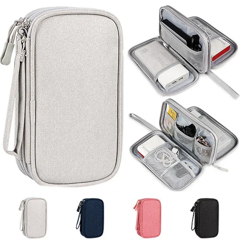 Bags Portable Travel Digital Storage Bag Waterproof U Disk Earphone Cable Protective Case Data Travel Wallet Passport Organizer