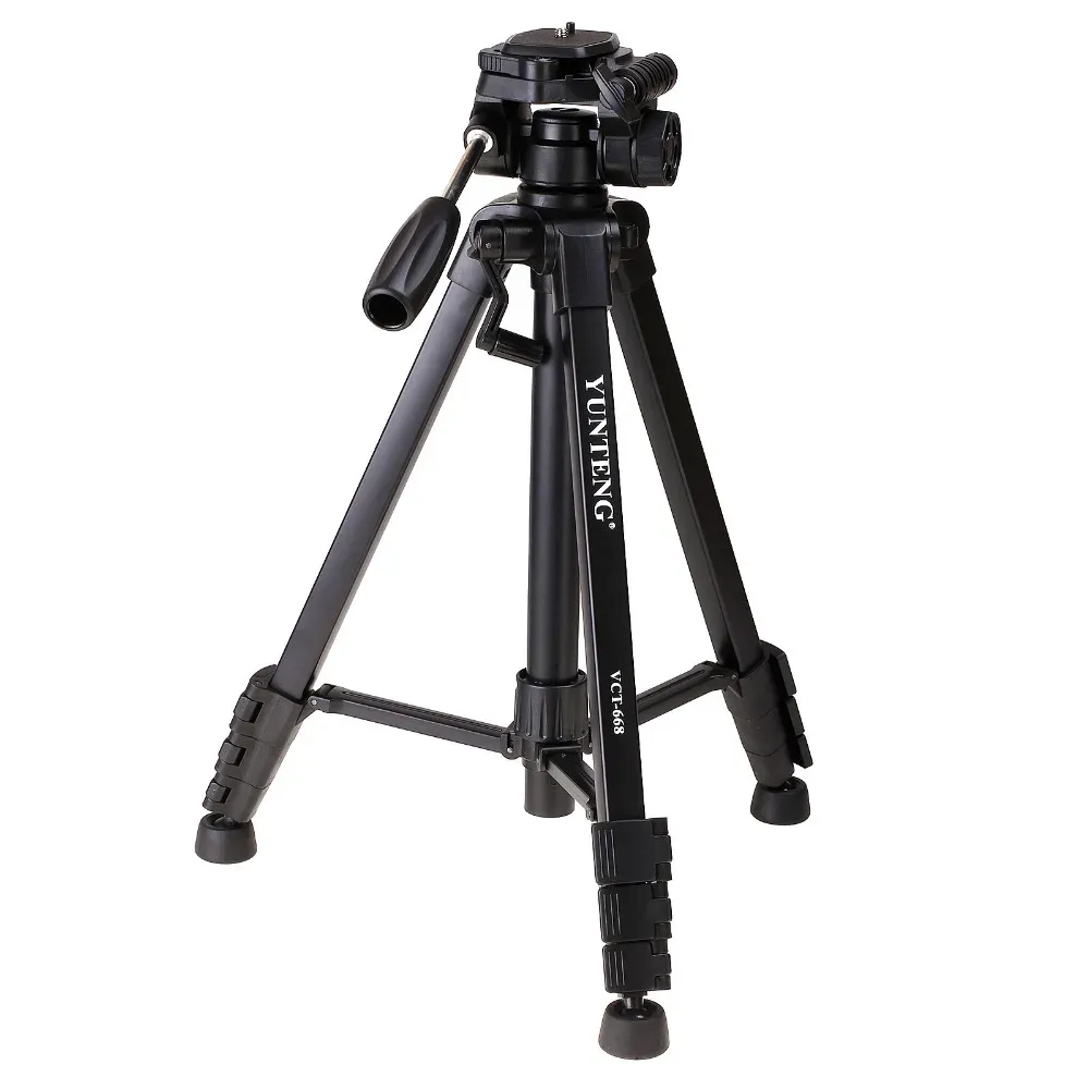 Accessories YUNTENG 668 VCT668 Pro Tripod with Damping Head Fluid Pan for SLR/DSLR Canon Nikon +Carrying Bag