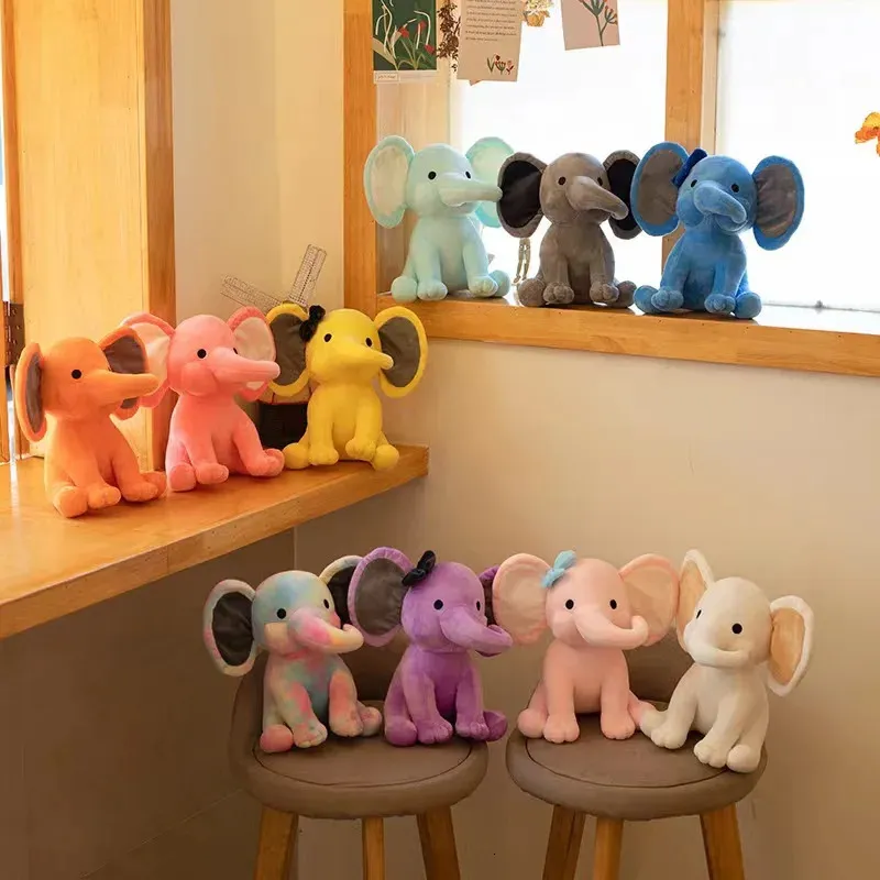 Elephant Plush Toys Pokój dziecięcy Dekoracyjne wypchane lalki dla pluszowe zabawki pluszowe pluszowe misie dzieci nadziewane zwierzęta 240422