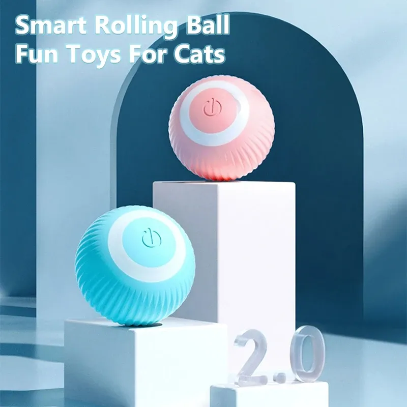 Игрушки Smart Dog Toy Ball Электронная интерактивная домашняя игрушка движущаяся мяч USB Автоматическое движение подпрыгивания для щенка подарка на день рождения подарки кошки