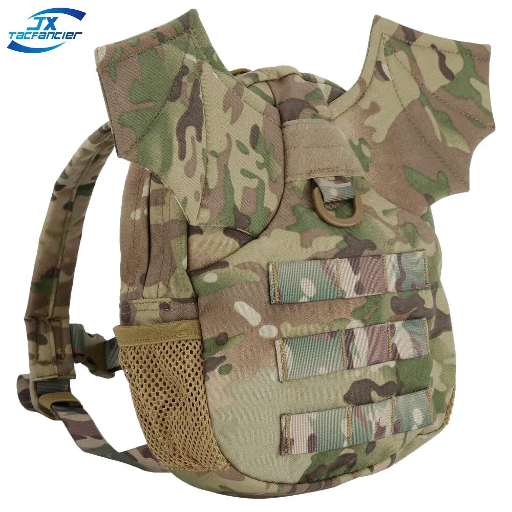 Mochila de ombro de bolsas para meninas crianças pequenos demônios Little Devil Imp Ageha Camuflagem Paintball Airsoft Jogo de jogo acessórios