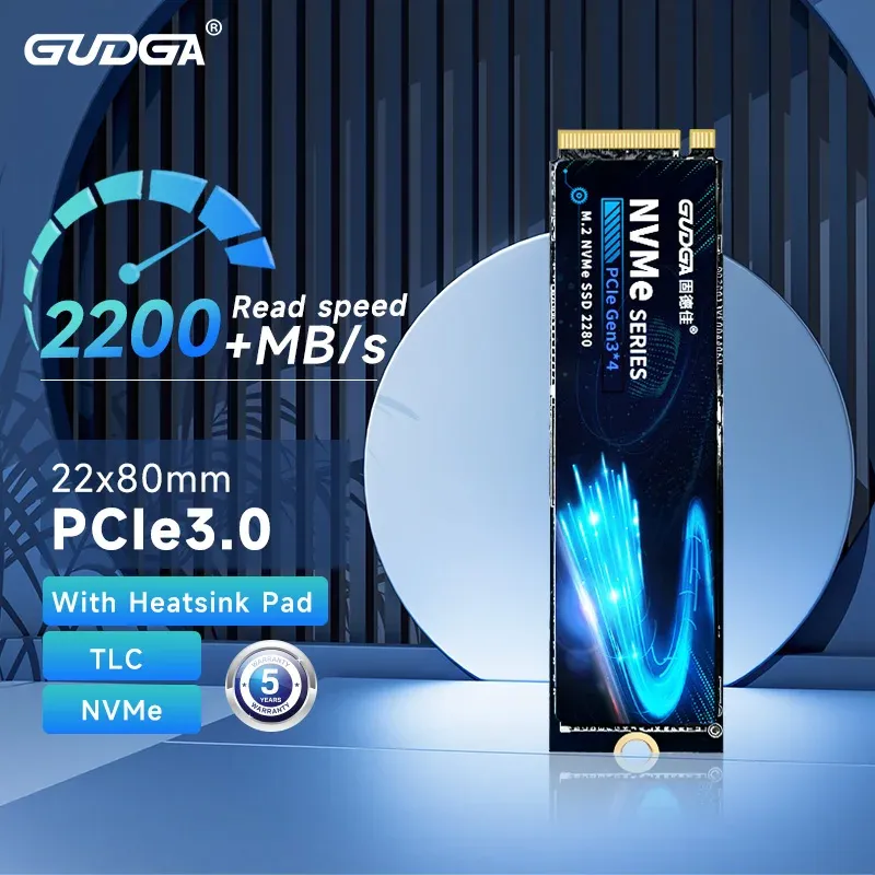 Sürücüler Gudga M2 NVME SSD M.2 PCIE 3.0x4 Dahili Katı Hal Sürücüsü 2280 Sabit Disk 128GB 256GB 2280 Dizüstü bilgisayar masaüstü