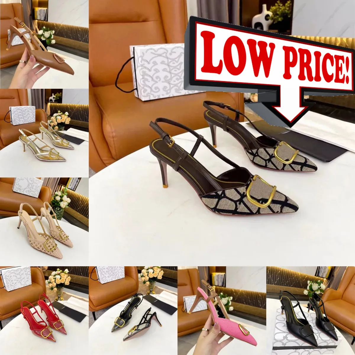 2024 Summer Designer Heel New Rivet High-heeled Shoes Dress shoes Women Color patent leather mouth pointed toe stiletto sexy party 35-41