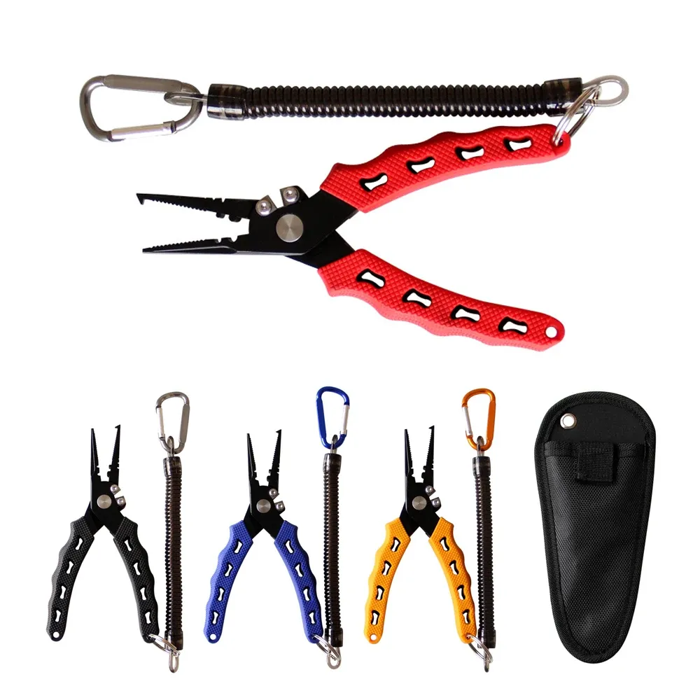 Accessoires Ilure Fishing Pliers Multifinectional 420 Pêche en acier inoxydable Fiche ciseaux Strauf