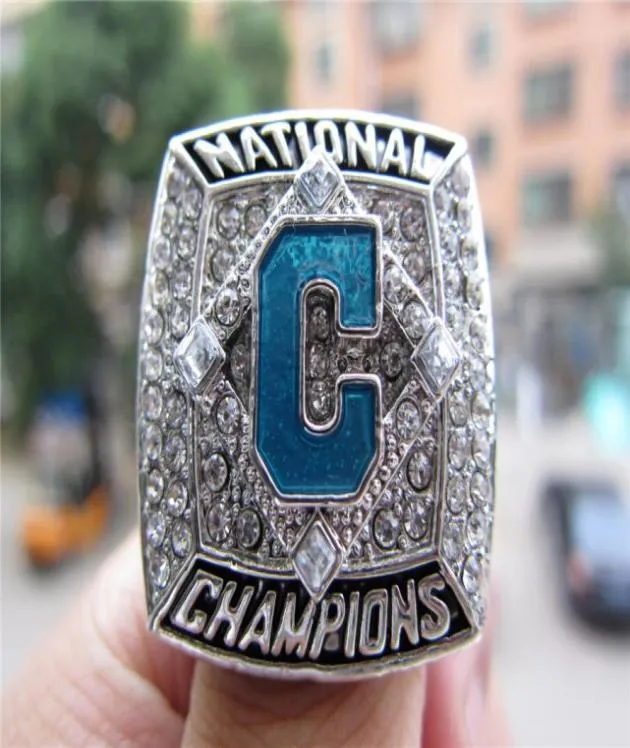 2016 Coastal Carolina Chanticleer s Baseball National Ring Silver color Souvenir Men Fan Gift 2019 wholesale Drop Shipping3504929
