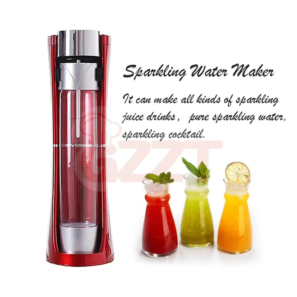 Makers GZZT Soda Water Machine Bubble Water Machine Soda Carbonated Beverage Milk Tea Shop Beverage Maker Sparkling Water Maker