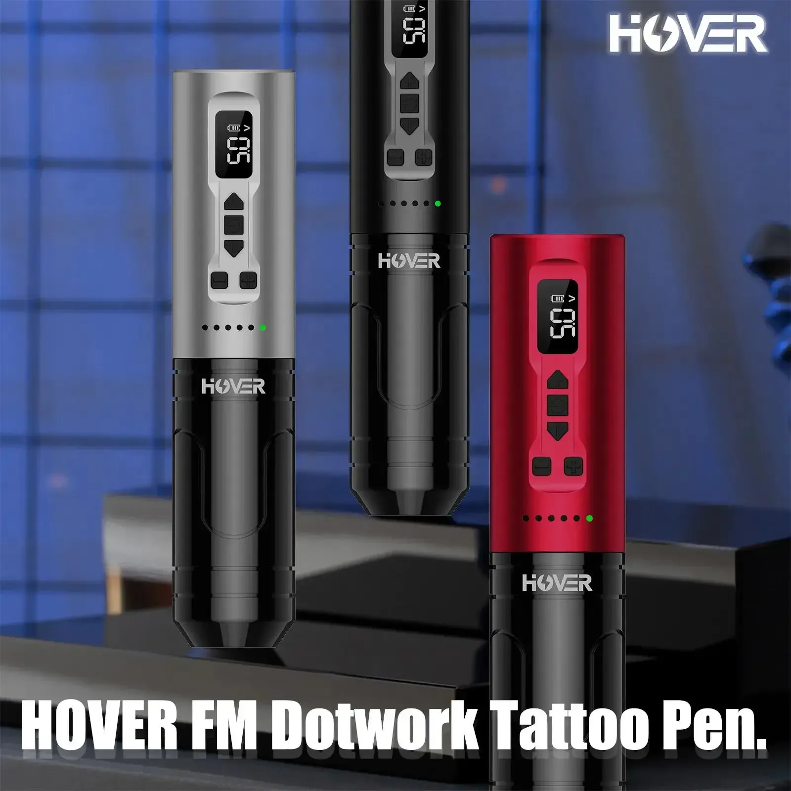 Machine INKIN HOVER FM Dotwork Tattoo Pen Wireless Battery Tatoo Machine for Shader Tattoo & Micro Scalp Pigmentation