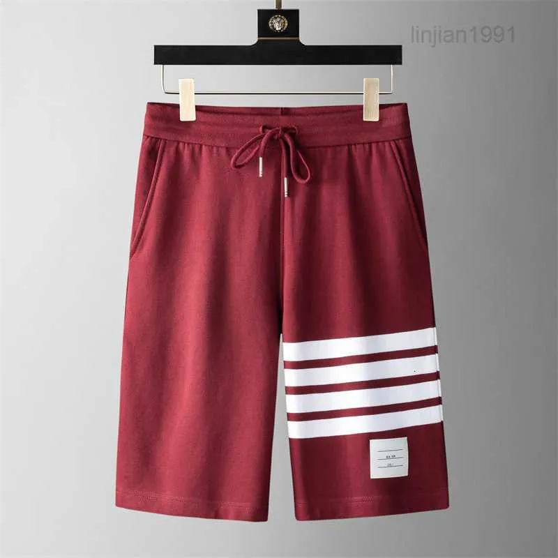 Mężczyźni tb Thombrowna deigner Short Rhude Short Men Fifth Short Men Set Set Tracuit Looe i wygodne fahion będą popularne letnie mężczyźni krótka siłownia 496