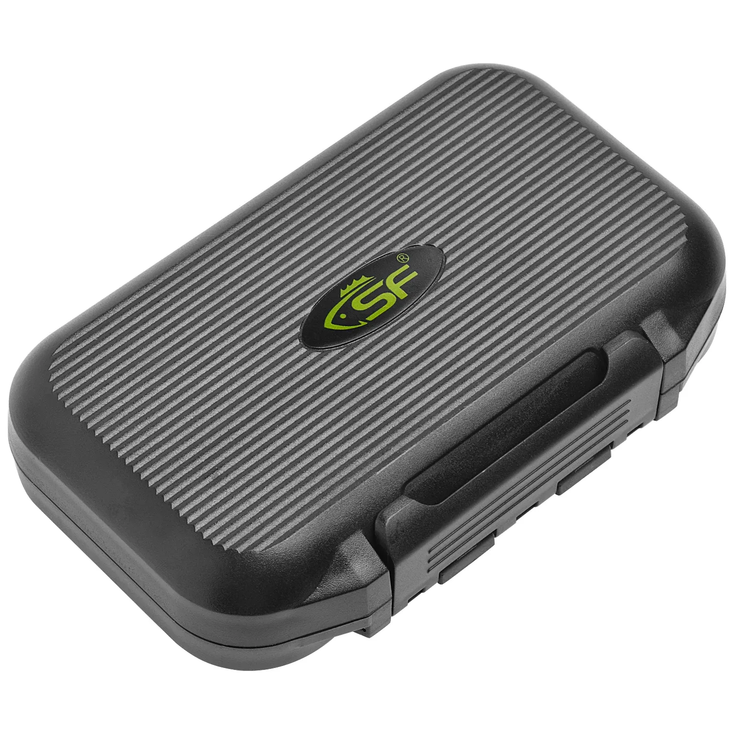 Accessoires SF Fly Fishing Box Zwart Waterdichte Vlieg Visdoos Trout Vliegvliegdoos Storage Case 13.3*8.8*3,6 cm