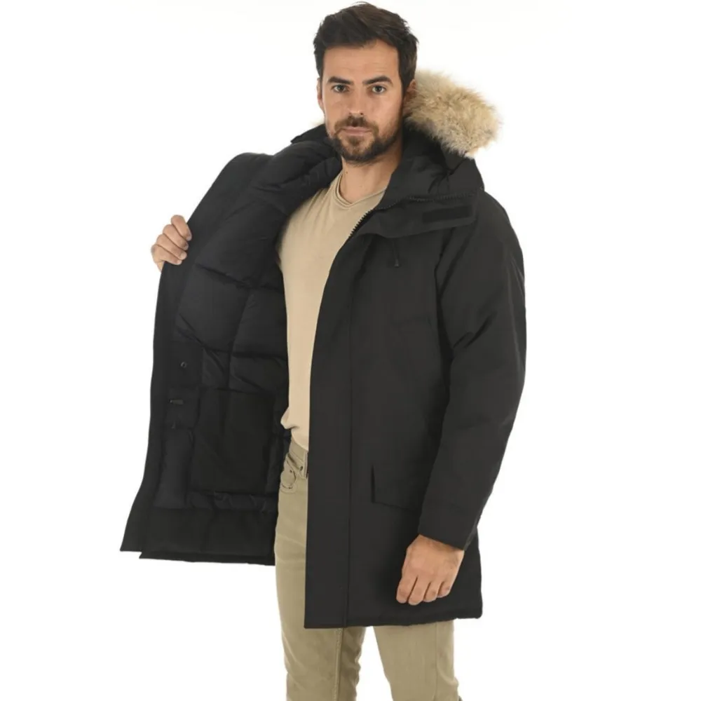 Hiver d'hiver extérieur masculin Fourre Down Parka Homme Jassen Chaquetas Outwear Wolf Wolf Fur Cabinage Fourre Manteau Wyndham Canada Langford Jacket Coat Taille: XS-2XL