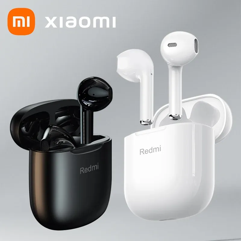 헤드폰 Xiaomi Bluetooth 이어폰 Redmi 무선 헤드폰 스포츠 방수 헤드셋 TWS 이어 버드 Fone de Ouvido 터치 제어 HD 마이크