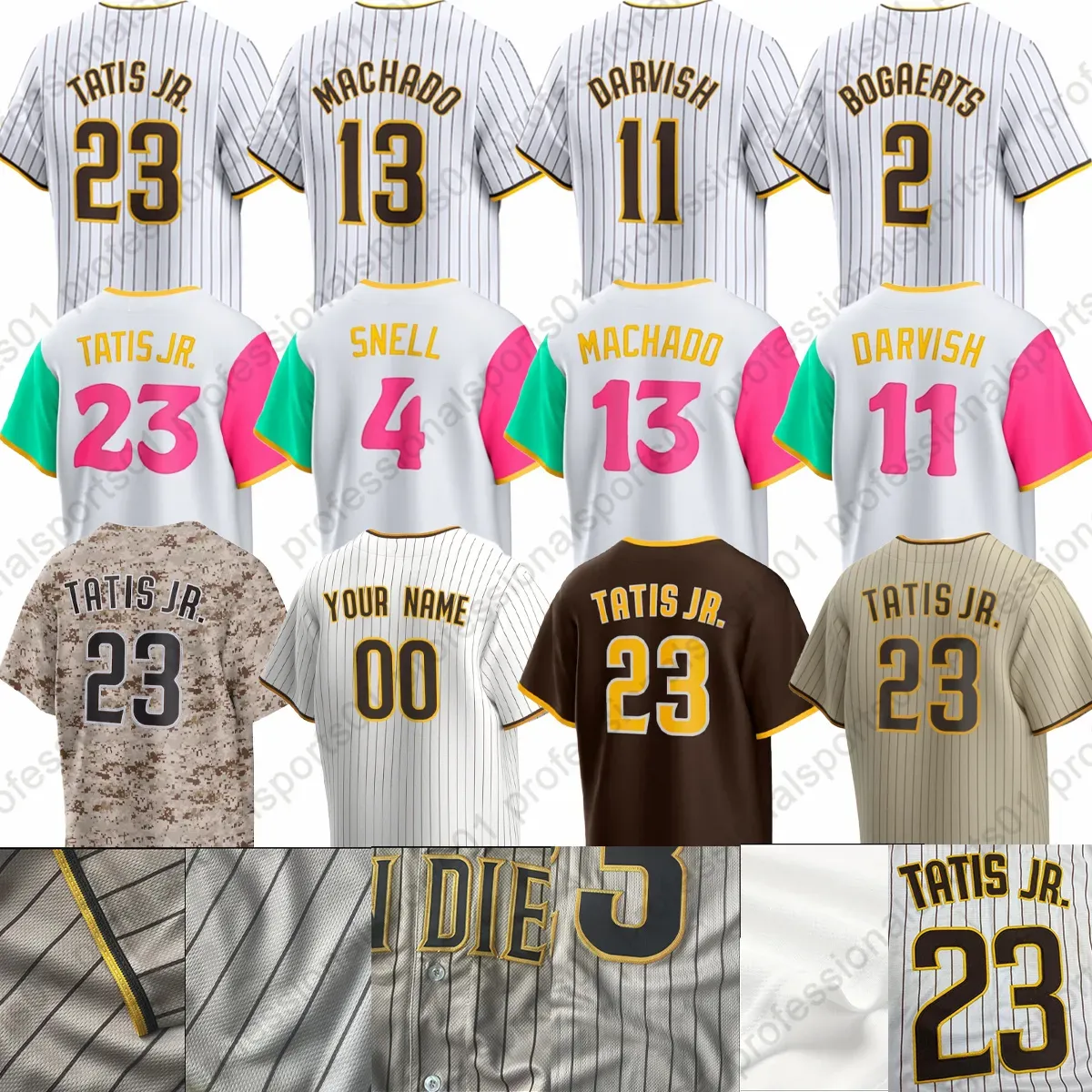 23 Fernando Tatis Jr. 22 Juan Soto Manny Machado Baseball Jerseys San Diego Xander Bogaerts Padres Robert Suarez Yu Darvish Josh Hader Jose Azocar Michael Wacha Men Yt YT