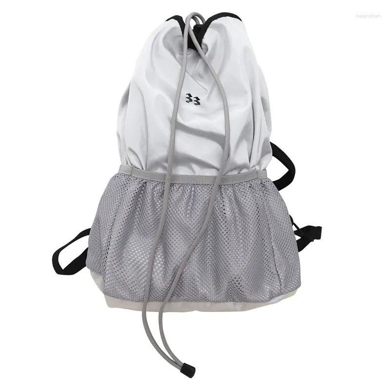 Sacs d'école sac à dos Fashion Mesh étudiante femme ordinateur portable kawaii cool voyage mignon nylon féminins 2024 sac pour adolescentes