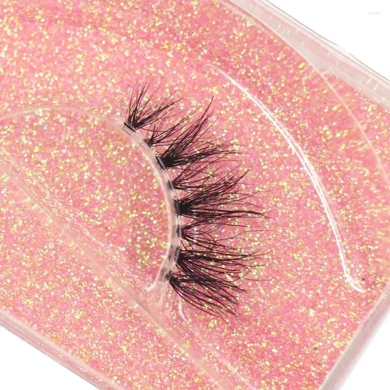 False Eyelashes Maquillaje Mink Lashes 3D Half Eyelash Make Up Extension Natural Long Cils Clear Band Hand Made H06