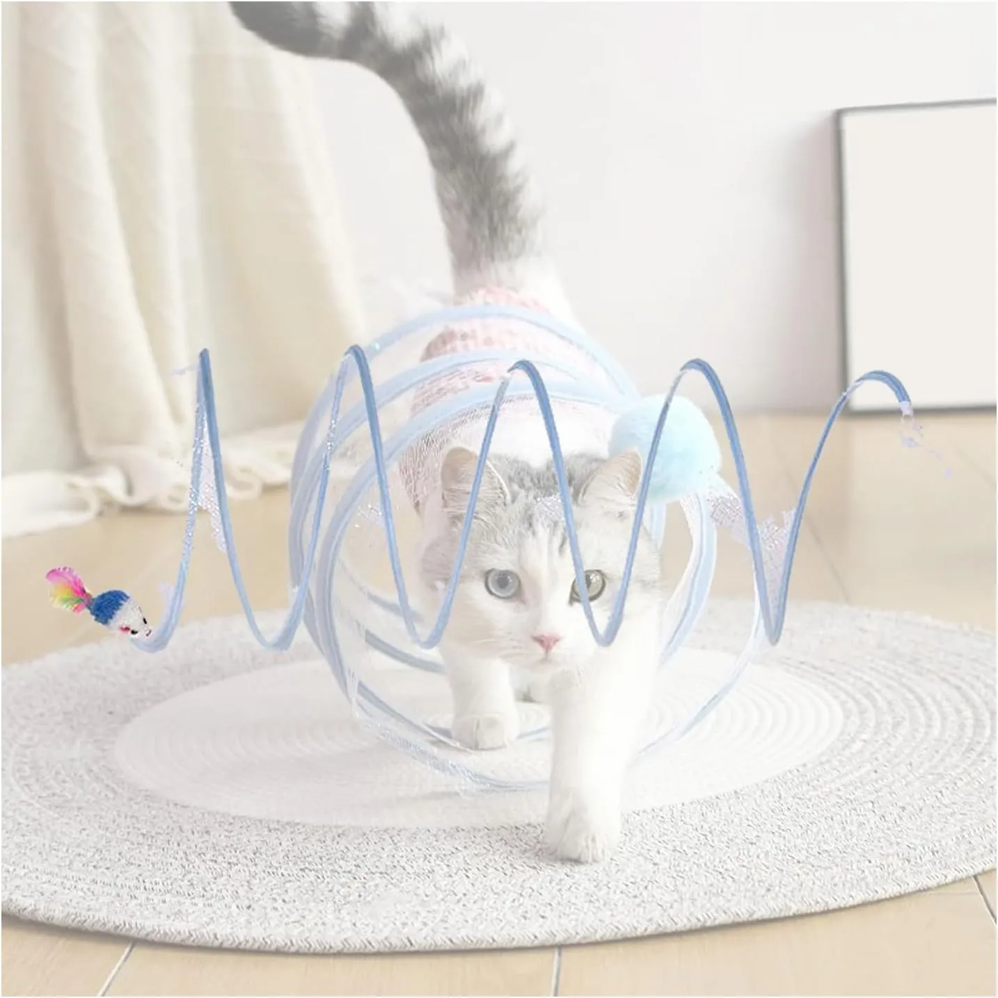 Interactive Hunting Cat Toy, Kitten Game, Foldable Pet Play
