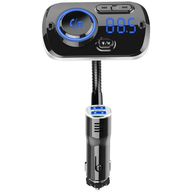 2024 BC49AQ Nuovo auto Bluetooth Mp3 Car trasmettitore FM QC3.0 Assistente vocale leggero ambientale nuovo trasmettitore FM