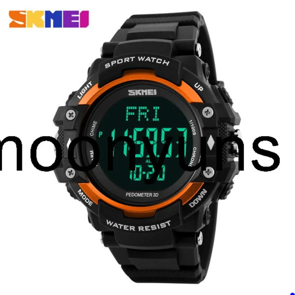 Skmei Watch Skmei Watches Brand Men 3D Pedometer Ceartrate Monitorカロリーデジタルディスプレイウォッチ屋外スポーツ時計Relogio Masculinoギフト高品質