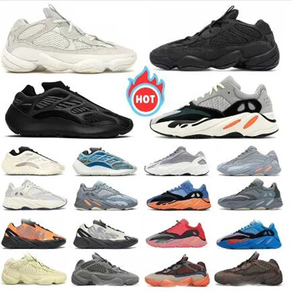 Designer 500 Scarpe da corsa Yeeziness 700 V2 V3 USINE US UTILITY BLUSH BLUSH BLUSH BLUSH BHIECH CHE CLAGGIA CLAY CARLE SAGGIO CARRIGLIO MORD ALAVAH AZAEL SNEAKER STAMENTS STATICHER SPORTI