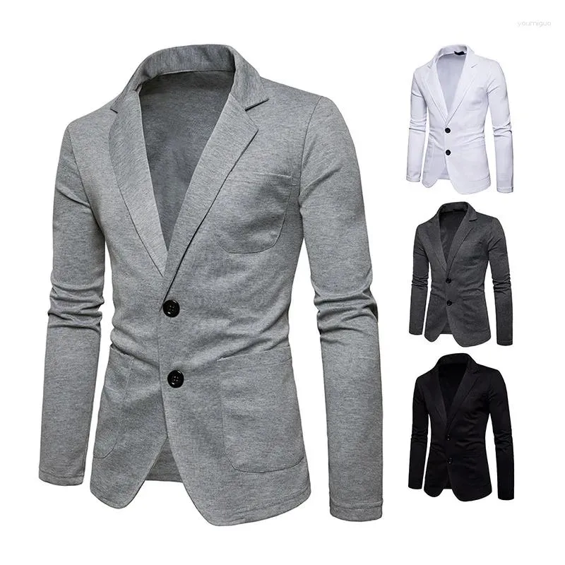 メンズスーツ2024春と秋のファッション2ボタンカジュアルスーツコートジャケットトップトレンディ