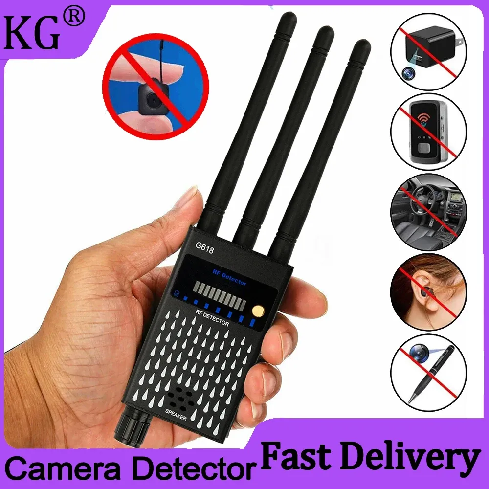 Kameror Spy Gadgets Professional 2023 Hidden Camera Detector Anti Spy RF CDMA Signal Finder GPS Tracker WiFi Eavesdropping 3 Antenna