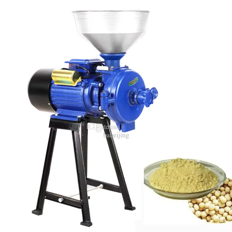 Electric Grinding Machine Grain Mill Powder Grinder Dry And Wet Mill Powder Machine Pulverizer High Efficiency Grinder