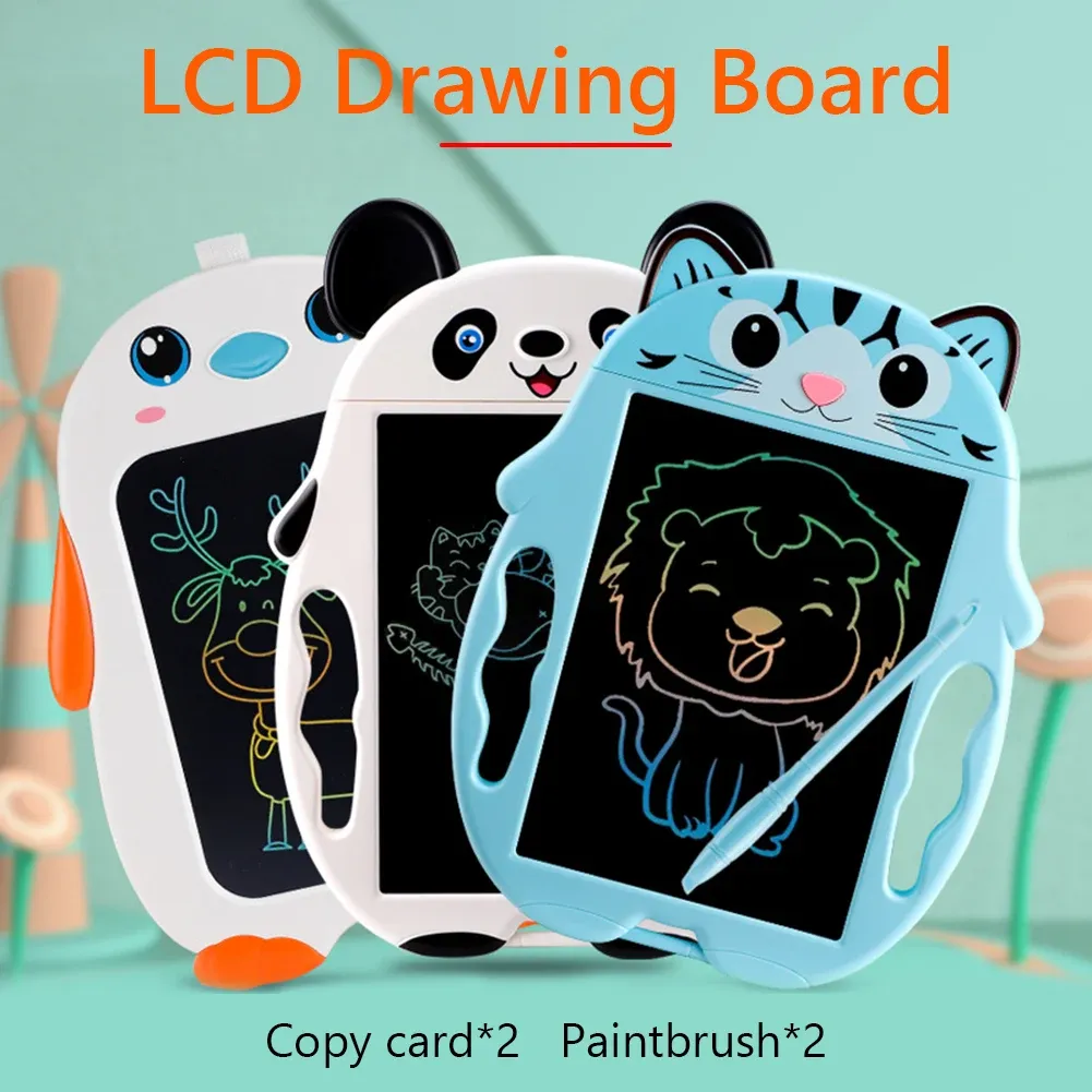 Leveranser 8,5 tum LCD -skärm Smart Writing Board Children's Drawing Board Cartoon Graffiti Målning Kopiera Brädet Elektronisk handskrivningsleksak