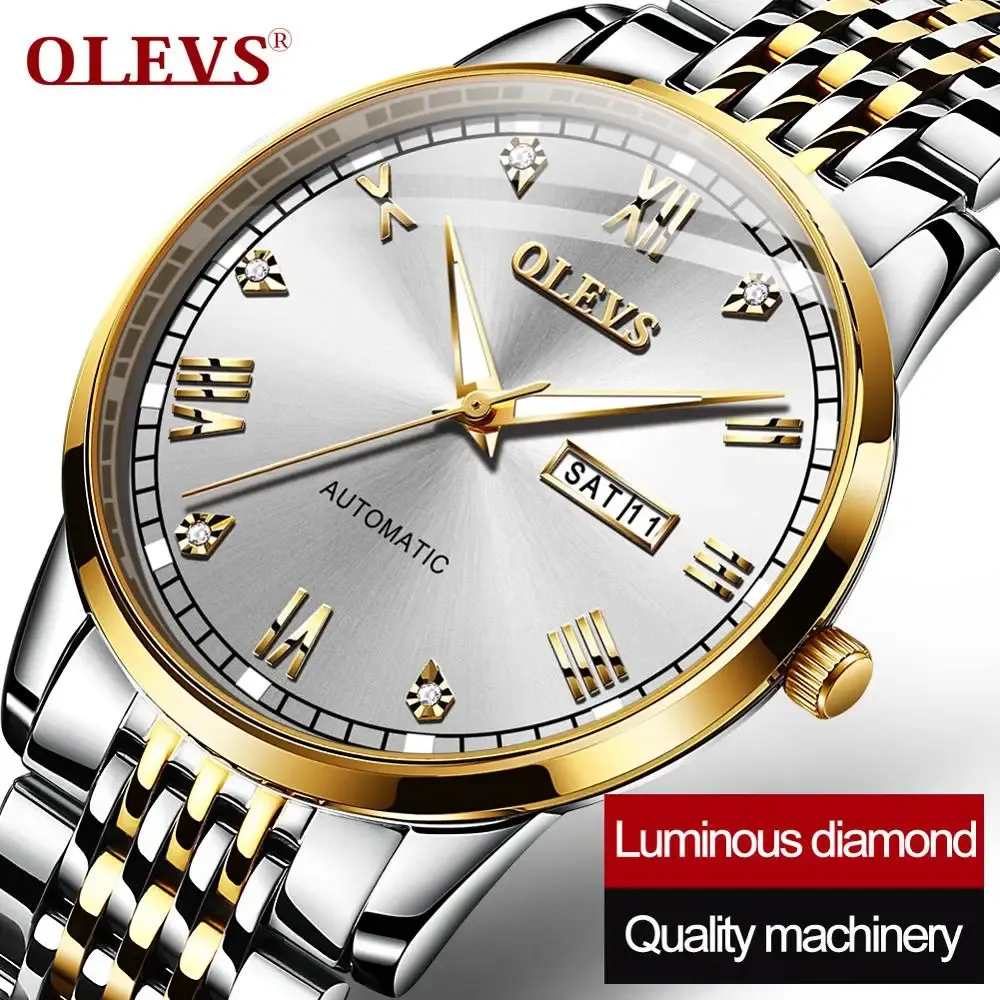 Kits olevs Nuevo reloj para hombres Switzerland Switzerland Business Business Waterproof Mechanical Watches Men Luxury Brand Watch