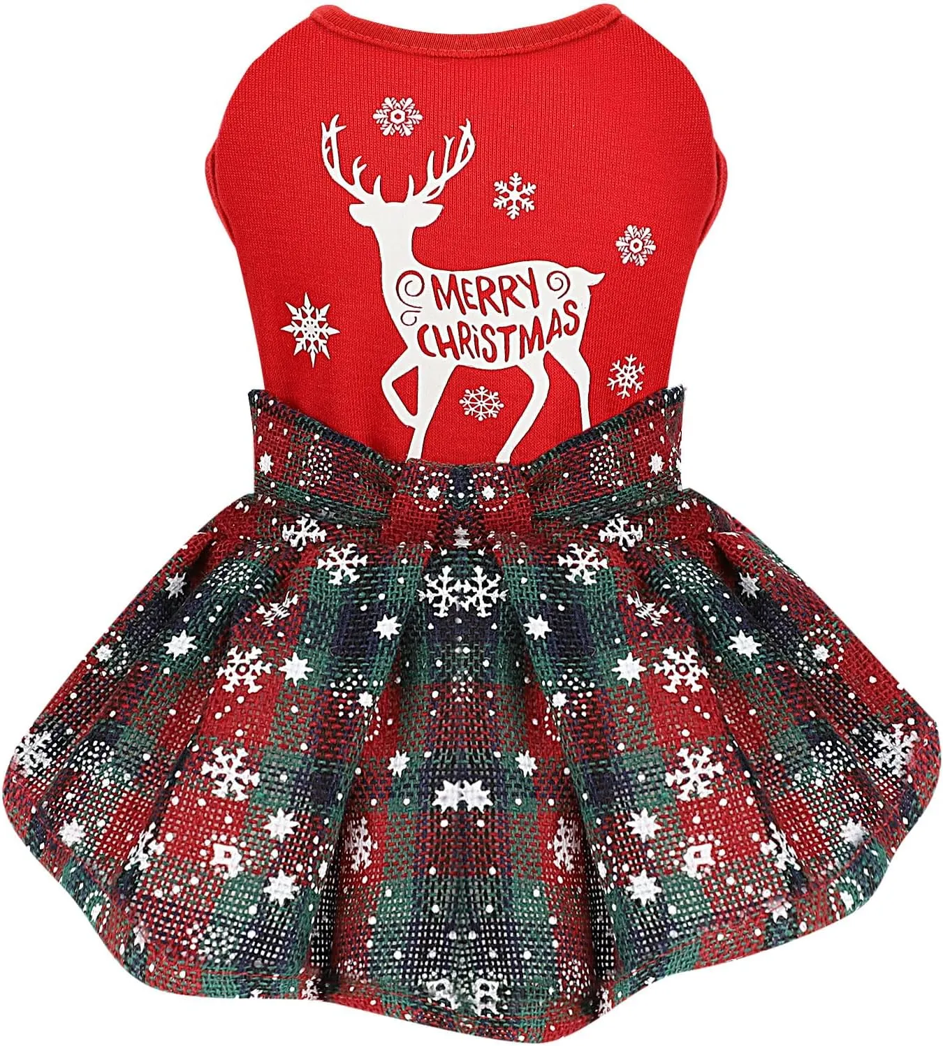 white christmas dresses Woofmas Dog Dress main image 0