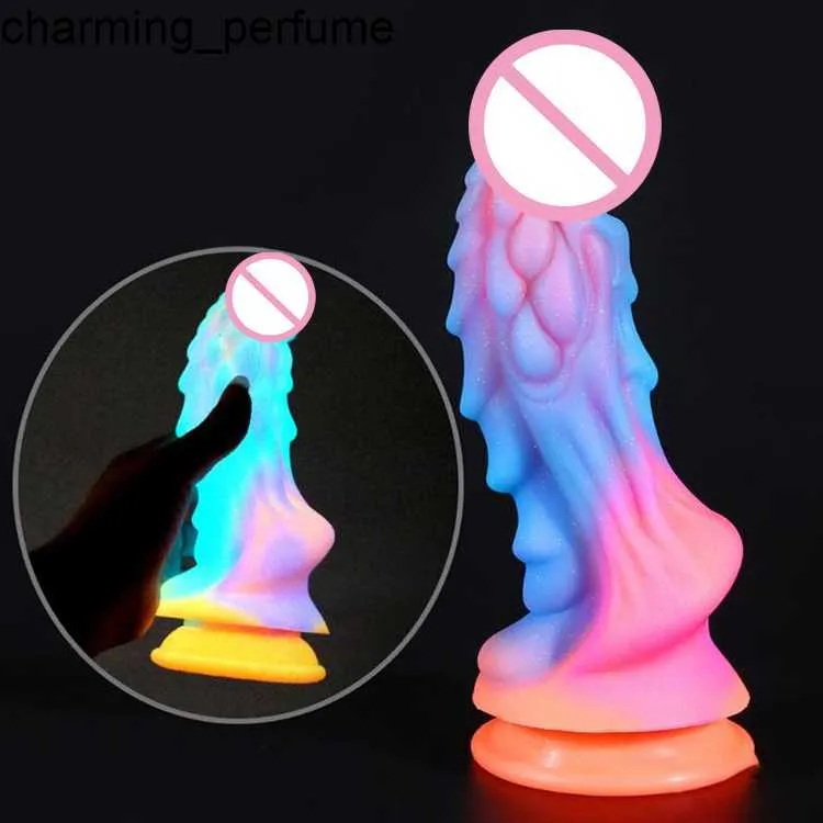 Hot Selling Animal Dildo vuxen sexleksak g Spot Sug Cup Shaped Dildo för kvinnor enorma främmande monster dildo för kvinnor