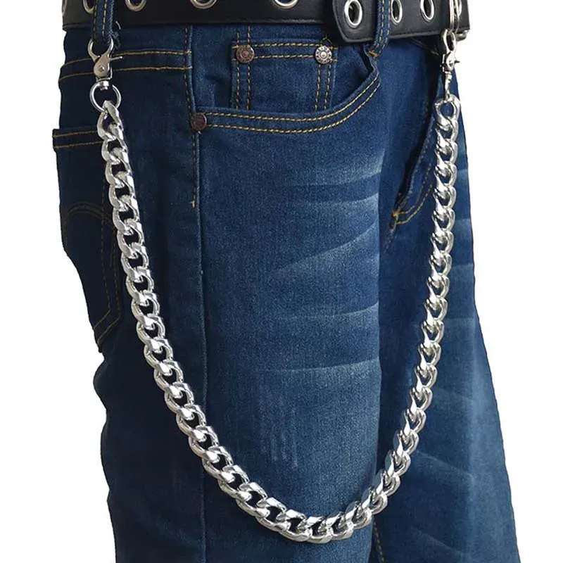 Correntes da rua Chain Key Rock Punk Troushers Keychains Hipster Pant Jean Keychain para homens Jóias Hiphop