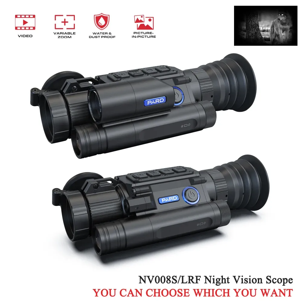 SCOPES Digital Day and Night Vision Scope Hunting Rifle Monocular Ballistic Calculation Waterproof 350m IR WiFi NV008S/LRF 50mm/70mm