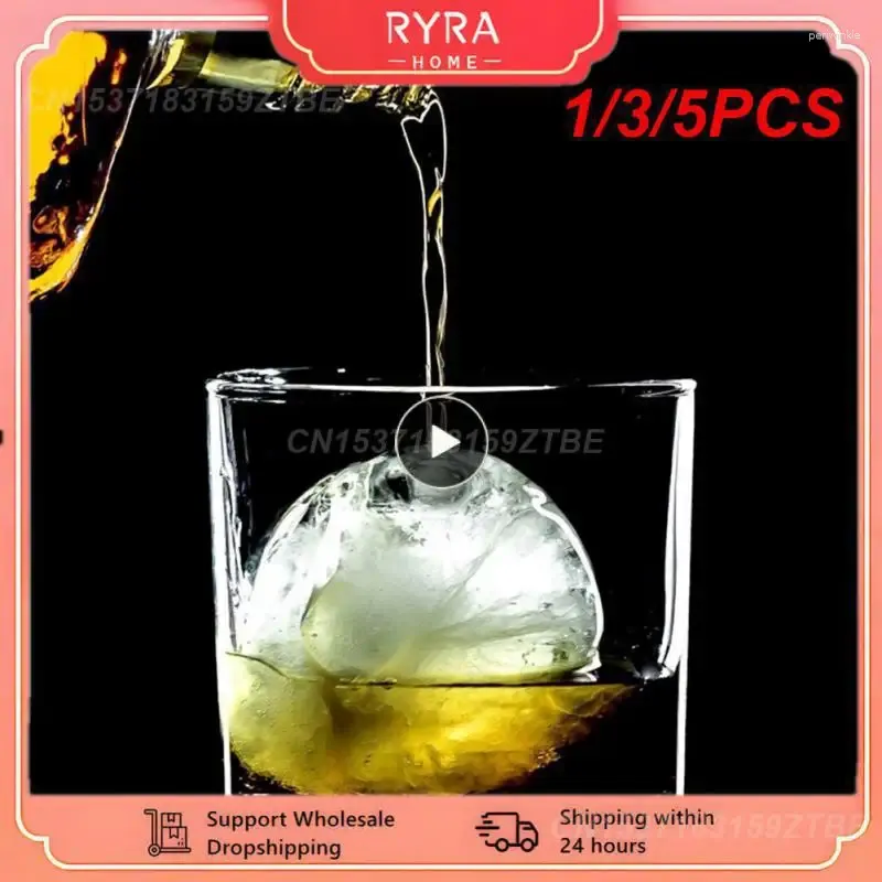 Baking Moulds 1/3/5PCS Grids Food Grade Round Large Sphere Trays Ice Making Mould Whiskey Silicone Ball Maker Mold