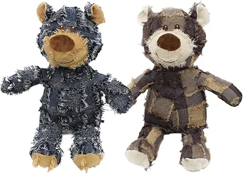 Indestructible Bear Dog Toy: MAXBECK Robust Plush Dog Toy For