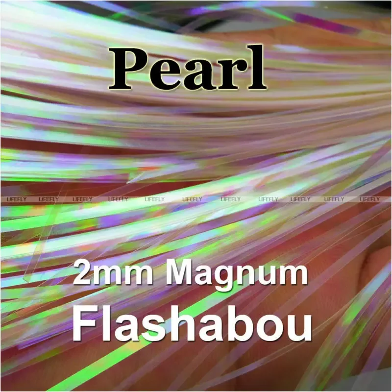 Tillbehör Pearl Color, 10 Packs Magnum flashabou, 2mm holografisk glitter, Mylar Metallic Tinsel, Flat Flash, Fly Jig Lure, Fishing
