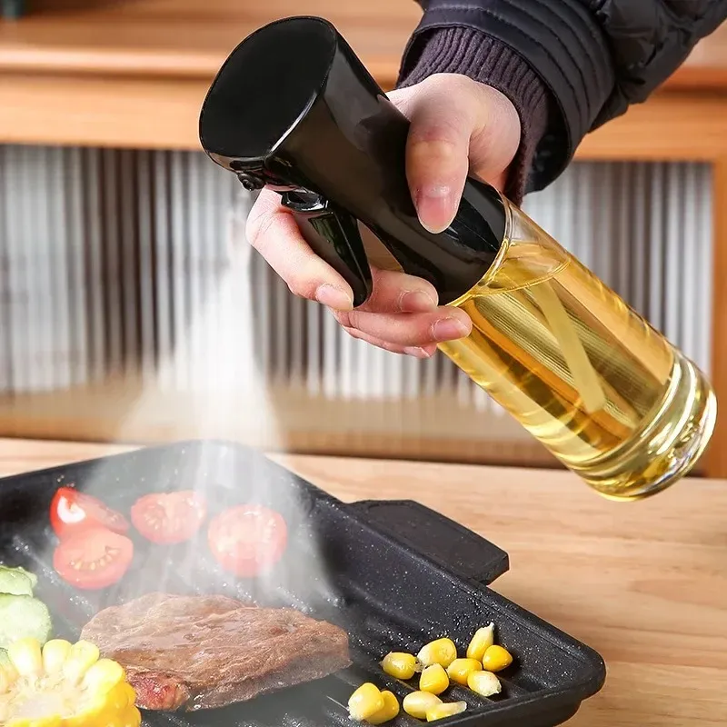 2024 200 ml 300 ml Oil Spray Bottle Kitchen BBQ Cooking Olive Oil Dispenser Camping Bakning Tom Vinäger Sojasås Sprutbehållare1. För oljesprayflaska