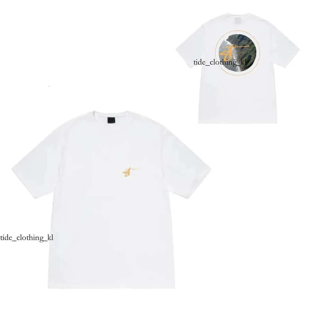 Designer Mens T Shirt Męska koszulka T-shirt Trend mody uliczny Trend dla mężczyzn Damskie koszule designer bawełna man swobodna luksusowa marka Stusssy T-shirt 78