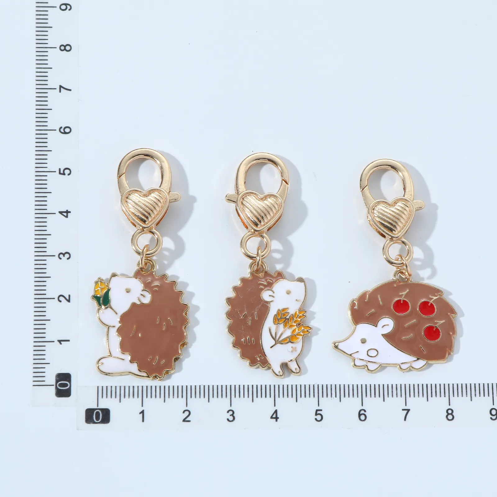 Charms Jinglang Fashion Dragonfly Butterfly Spider Charms hummerlås Mix Insekt örhängen Keychain Making Accessories 231113