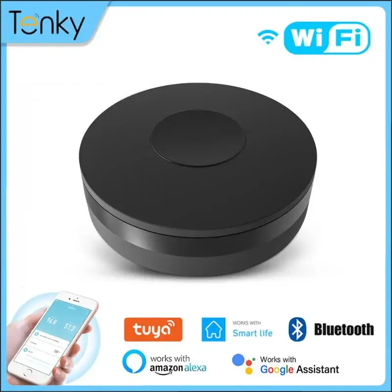 Contrôle Tuya WiFi IR + RF Remote Contrôle vocal Universal Smart Remote Controller Sensor Support Alexa Google Home Ifttt SmartLife