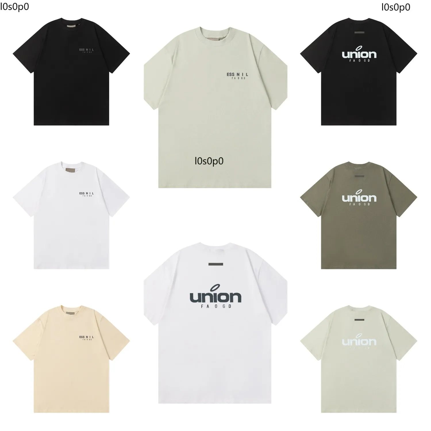 ESS1977 Fashion Luxury T-shirt Designer T-shirt Summer Mens Pure Coton Lettre imprimé Couple T-shirt Urban Street Street Trend Loisk
