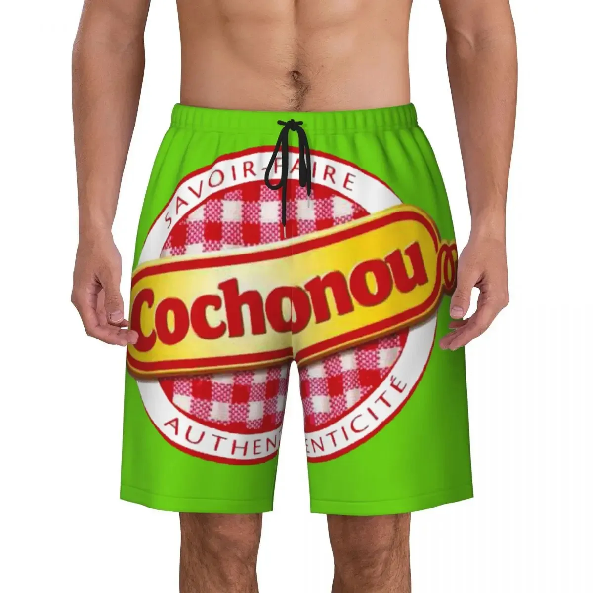 Pig Cochonou Board shorts masculinos de praia Cool Praia Pousça de natação seca rápida 240410