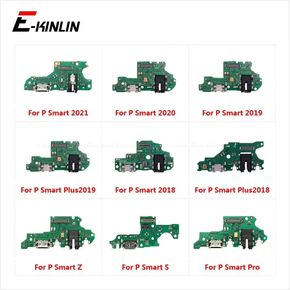 Управление USB -зарядным портом док -подключаемого разъема зарядного устройства зарядное устройство Микрофон Flex Cable для Huawei P Smart Pro S Z Plus 2021 2020 2019 2018