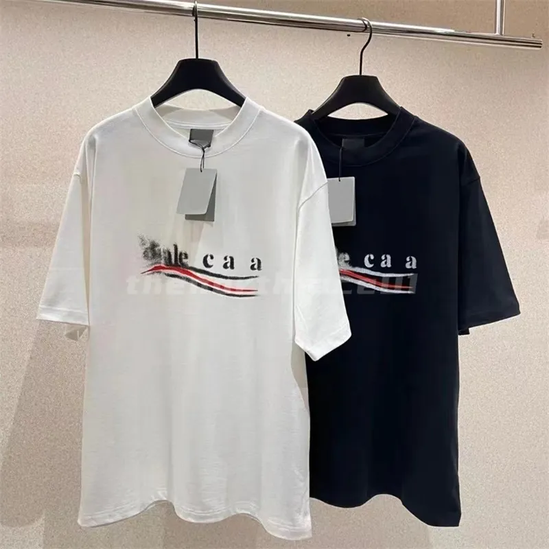 Designer Summer Mens Thirt Wave Logo Classic Logo Lettera a maniche corte Maglietta da donna T-shirt Casual High Street Maglietta