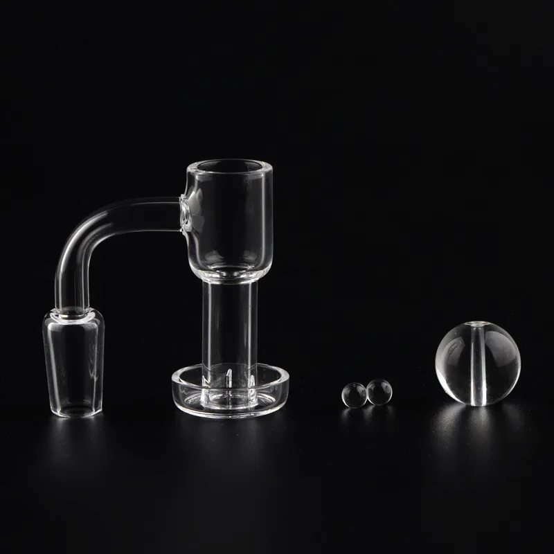 Premium 45/90 -Grad Flat Top Terp Slurper Quarz Banger Clear Gelenk 10/14mm Mann für Glaswasserrohr Becher Bong Bong