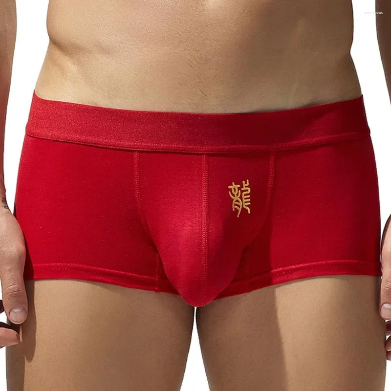Underpants 1pc sexy Männer Bulge Beutel Boxer Shorts atmungsaktives Höschen Unterwäsche Low Taille Dessous Elastic Man's Boxers Shorts