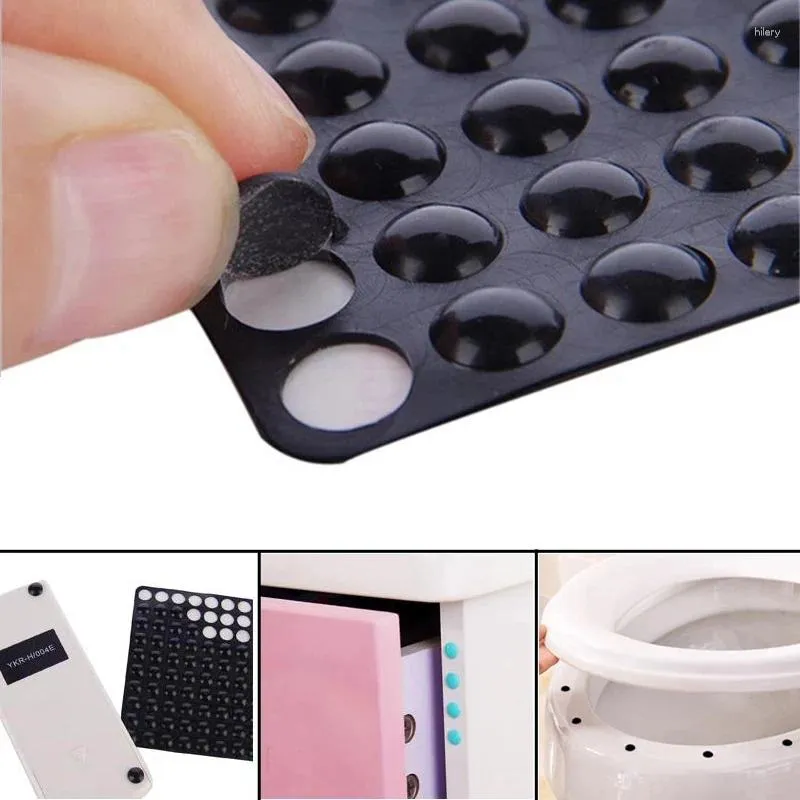 Badmattor /ark självhäftande buffert stötfångare toaletter låda dörrskåp antikollision gummi non slip silikon fötter