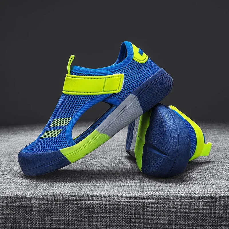 2024 Summer Children Casual Shoes Boys Beach Sandals Kids Lightweight Closed Toe Baby Sport for Girls Eu Size 2336 240415