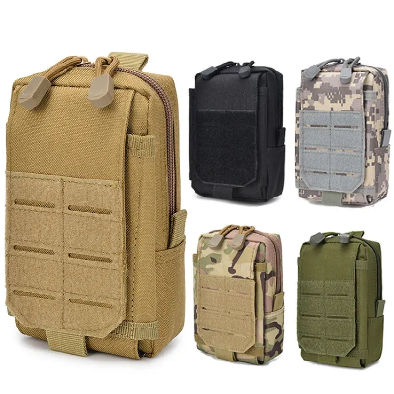 Packs Tactical Molle Pouch for Mobile Phone, Waist Bag, Edc Tool Vest Pack, Cell Phone Working Tools, Hunting Accessories Bag