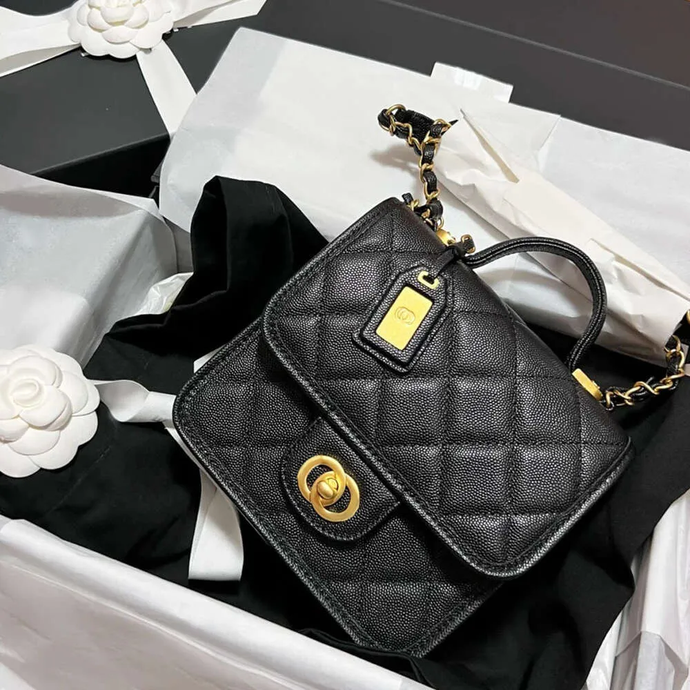 designer leather handbag chenel 23 Spring 22K Mailman Bag Caviar Chain Portable Shoulder Cross Shoulder Tofu Bag