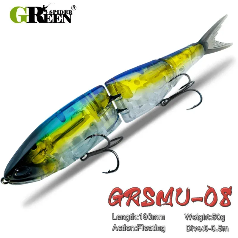 Accessoires Greenspider Nouveau 190 mm 50g Flash Blade Swimaits Fishing Lures du corps dur